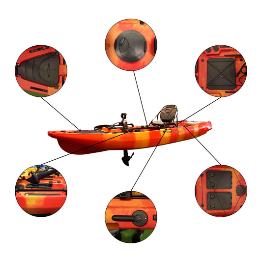 Orca Single Person Propeller Pedal Kayak 3.8m Vk-22