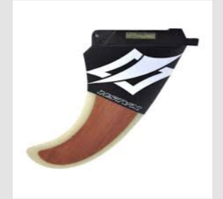 Fin 10.5" Wood Blue Ocean Sports