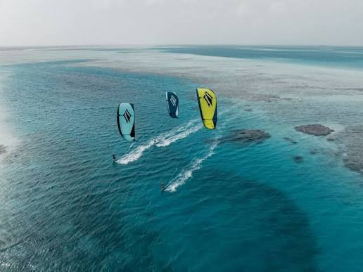 Naish brand kites flying