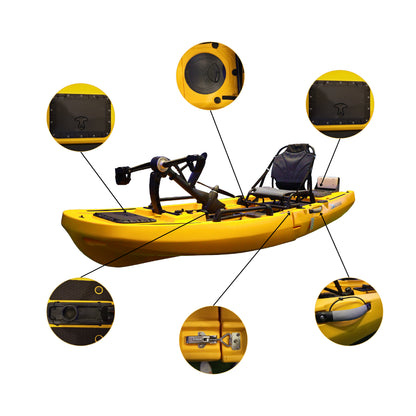 Kipper Single Person Propeller Pedal Kayak 2.91m Vk-39