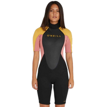 Load image into Gallery viewer, O&#39;Neill Womens Reactor II 2mm Spring Suit Wetsuit in Black Grey Dawn