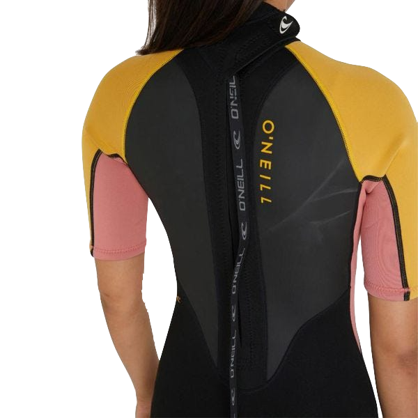 O'Neill Womens Reactor II 2mm Spring Suit Wetsuit in Black Grey Dawn Ocean Sports