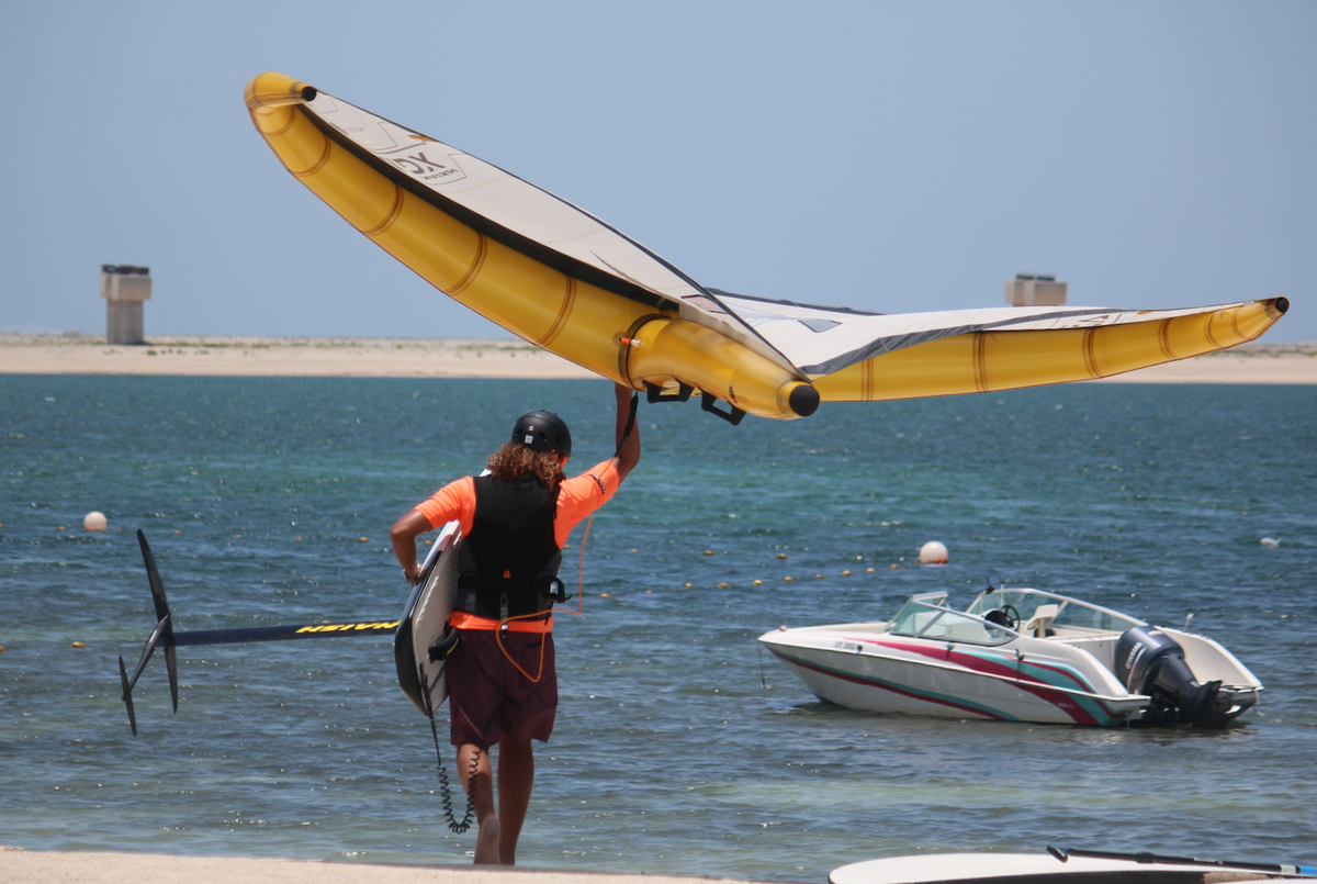 Wingfoiling Equipment Rental at Jebel Ali Blue Ocean Sports