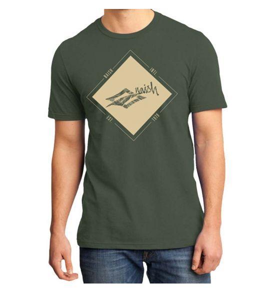 Naish Tropical Diamond T-Shirt - Olive Green