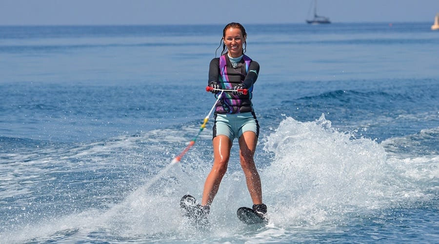 Water skiing at JA The Resort